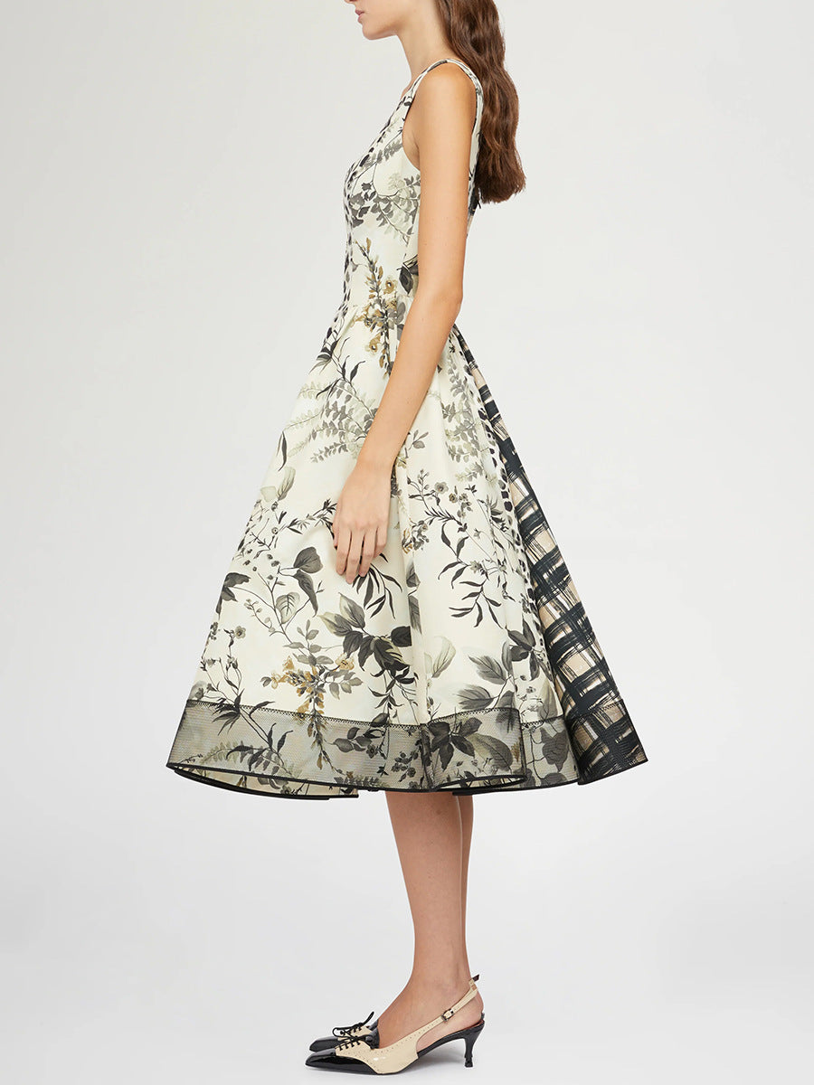 Geplooide top met uitlopende mouwen en maxi-rok set met tailleband – Rosiny 