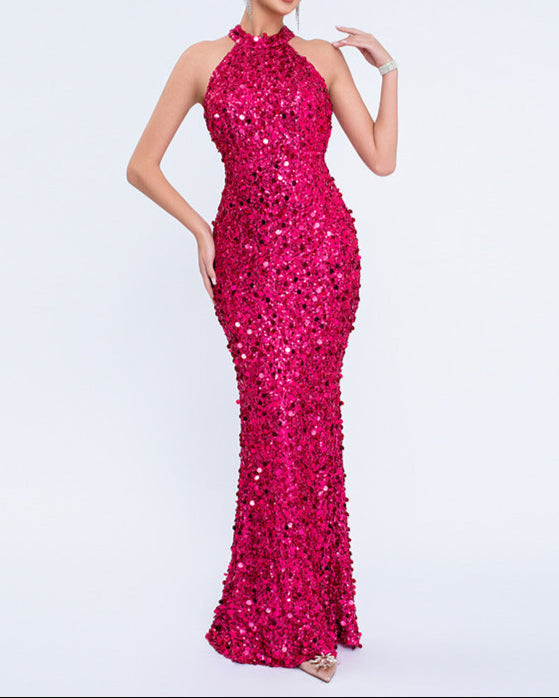 Geplooide top met uitlopende mouwen en maxi-rok set met tailleband – Rosiny 