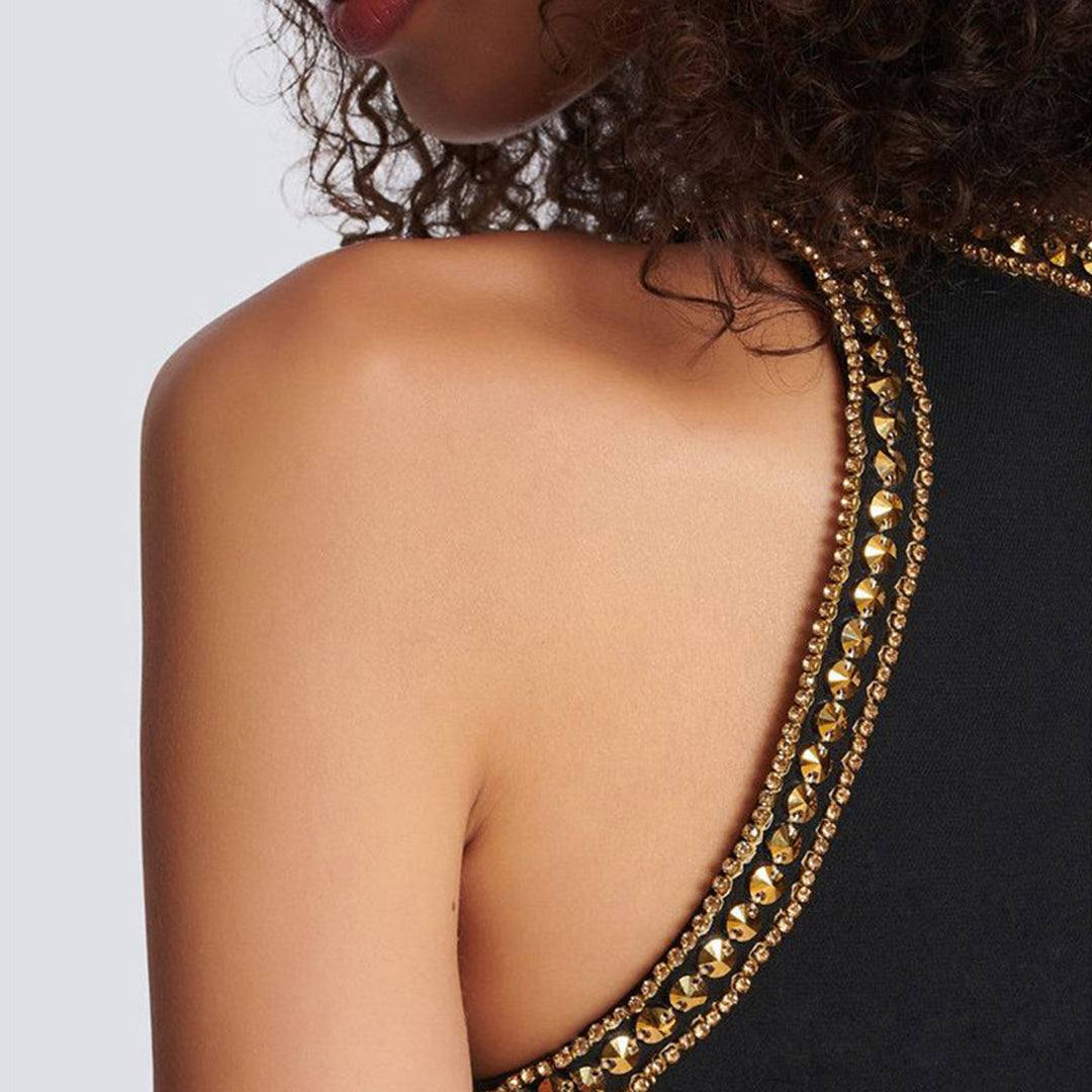 Geplooide top met uitlopende mouwen en maxi-rok set met tailleband – Rosiny 