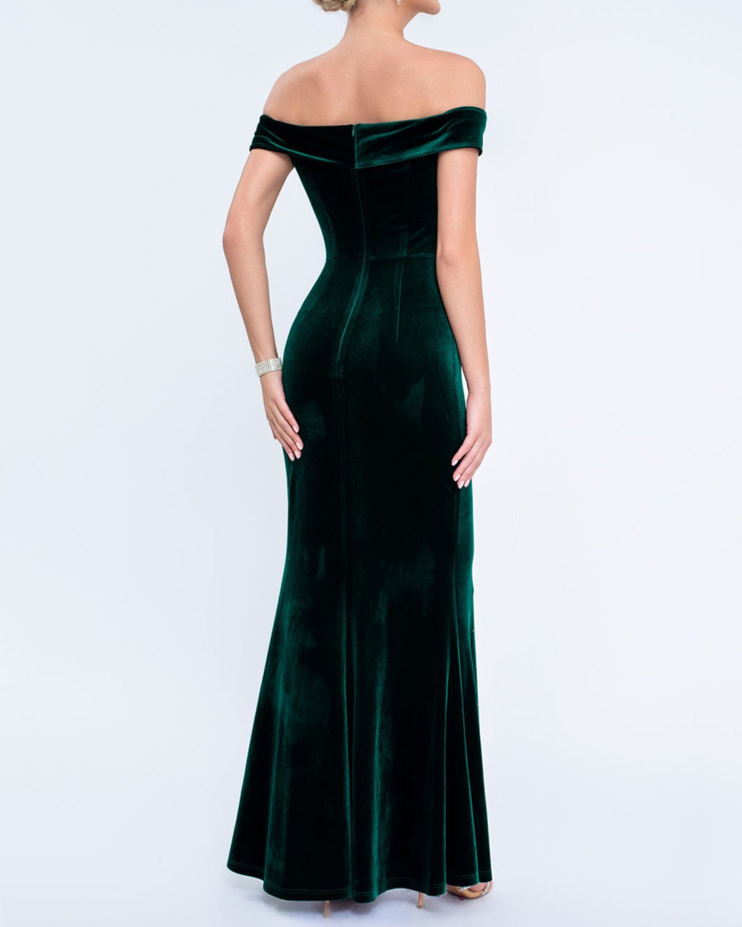 Geplooide top met uitlopende mouwen en maxi-rok set met tailleband – Rosiny 