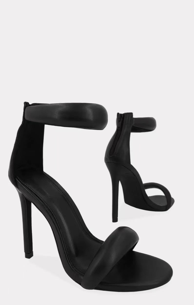 strappy stiletto sandal with ankle cuff - AUREABI