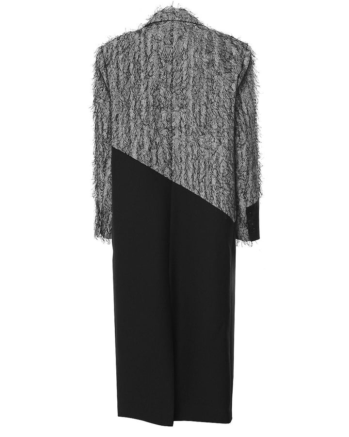 long blazer with contrast star panel – BASTRIND