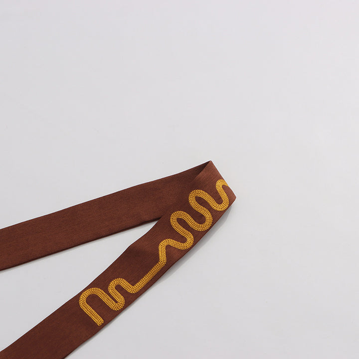 kimono-style jacket with embroidered flared sleeves – AMARA