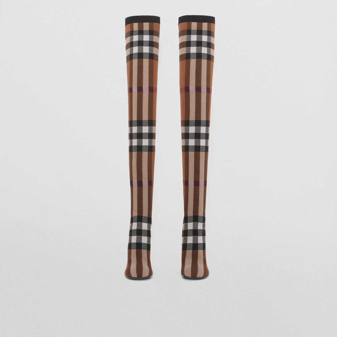 over-the-knee block heel boots with sleek finish – VALENTINA