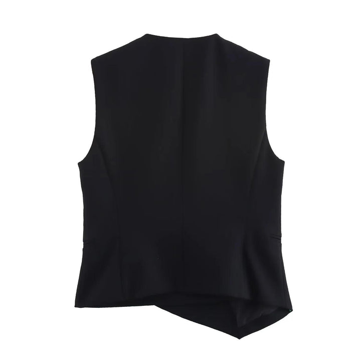 tailored sleeveless vest with wide-leg trousers set – ECLIPSE