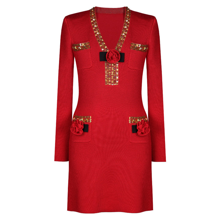 Geplooide top met uitlopende mouwen en maxi-rok set met tailleband – Rosiny 