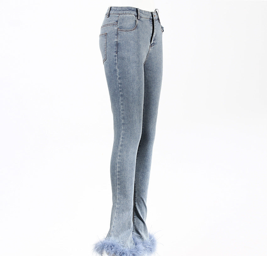 定制喇叭套装，配缎面泡泡袖 - VALENCIA 