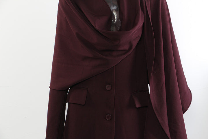 جاكيت بليزر مصمم خصيصًا بكتفين مكشوفتين - عاجي