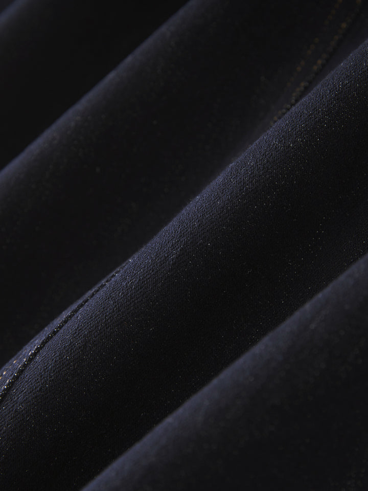 high-waisted denim skirt with front patch pockets – DANAX