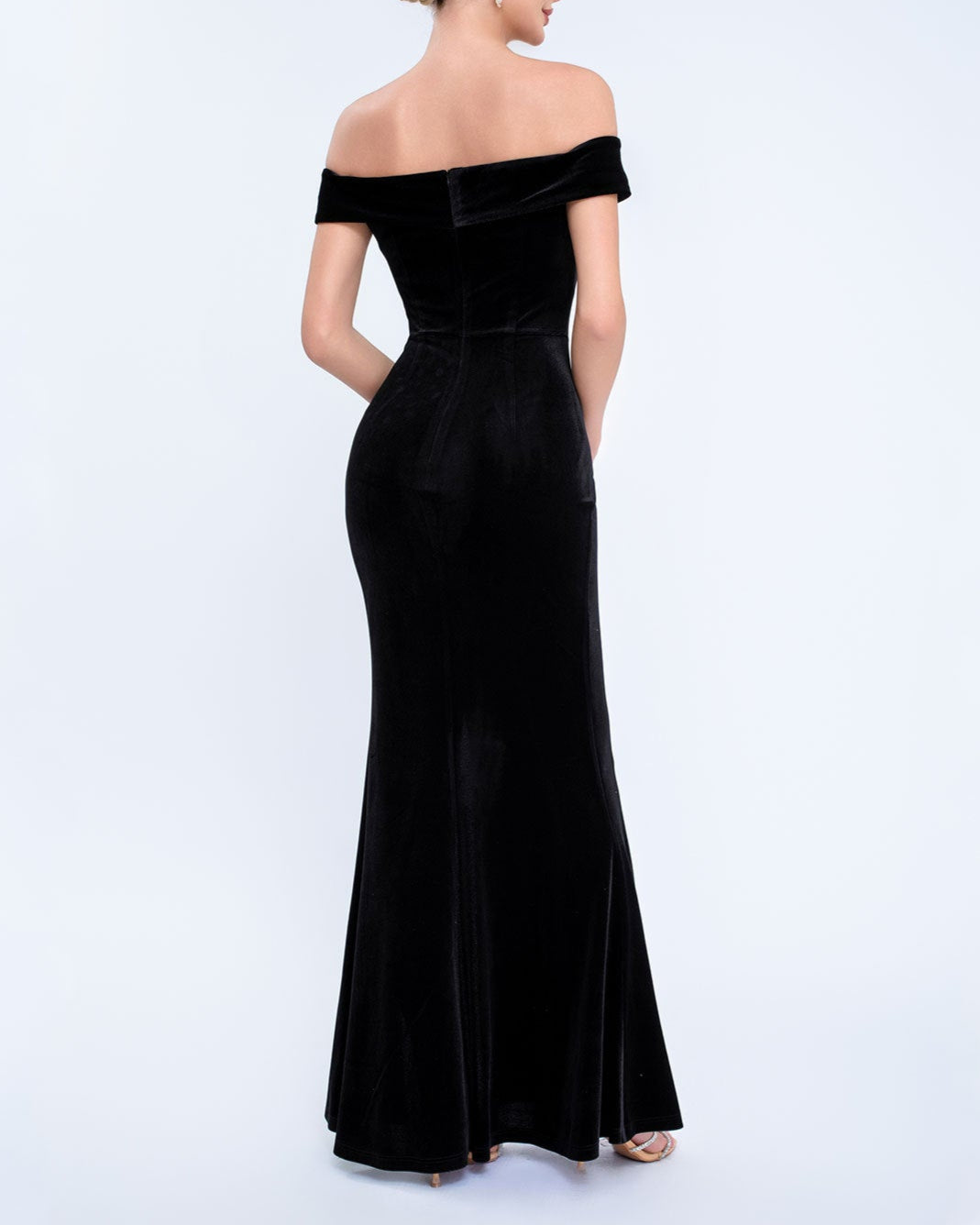 Geplooide top met uitlopende mouwen en maxi-rok set met tailleband – Rosiny 