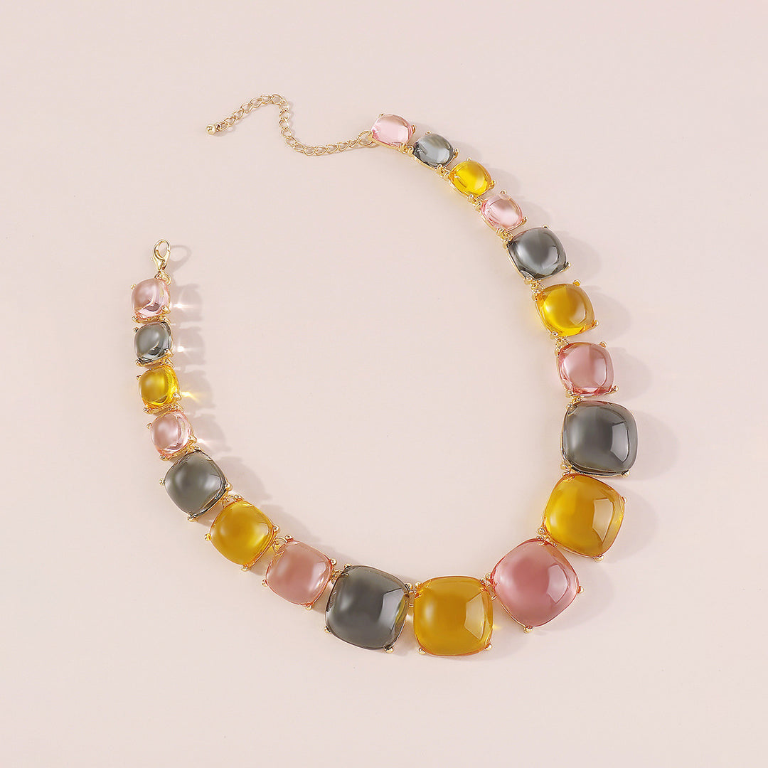 veelkleurige ketting met emaille zee bedels - CORALIA 