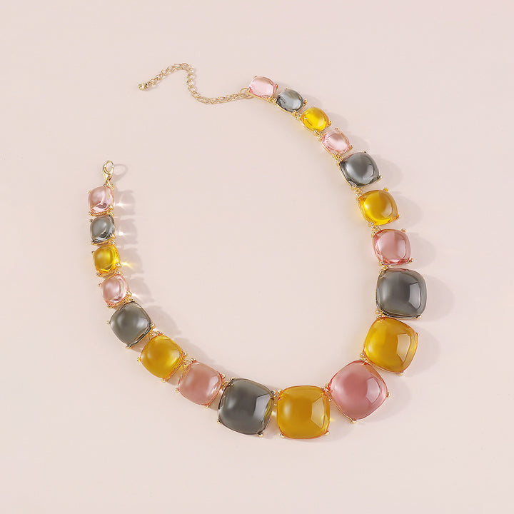 veelkleurige ketting met emaille zee bedels - CORALIA 