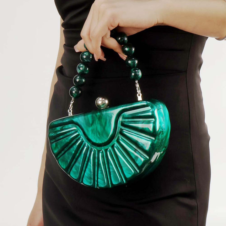 geweven rieten draagtas met dubbele leren handvatten – LÉONIE 