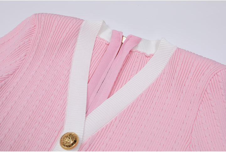 Haut à manches évasées plissées et ensemble jupe longue avec ceinture à la taille – Rosiny 