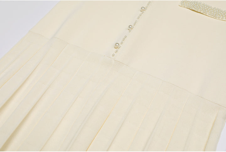 Plissiertes Oberteil mit ausgestellten Ärmeln und Maxirock-Set mit Taillengürtel – Rosiny 