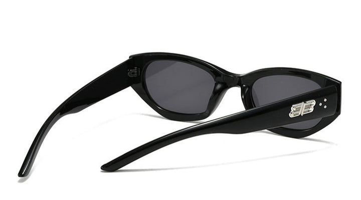oversized square-frame sunglasses with bold temples - NOVAZKU