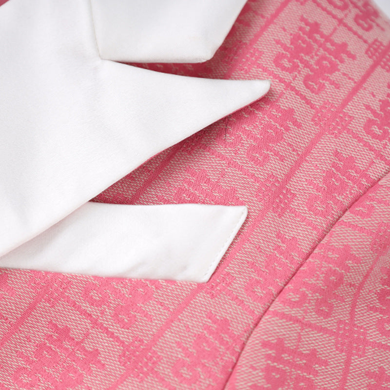 Geplooide top met uitlopende mouwen en maxi-rok set met tailleband – Rosiny 