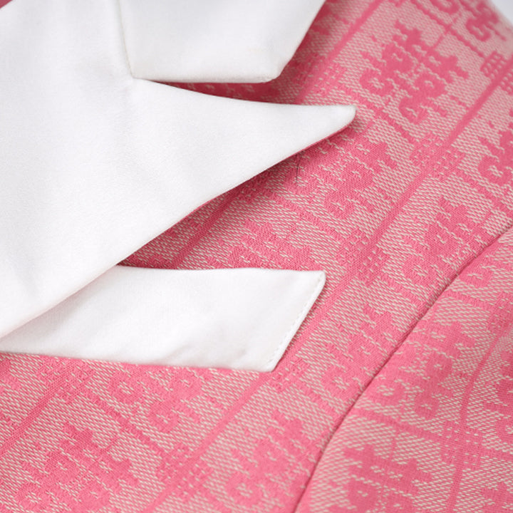 Geplooide top met uitlopende mouwen en maxi-rok set met tailleband – Rosiny 