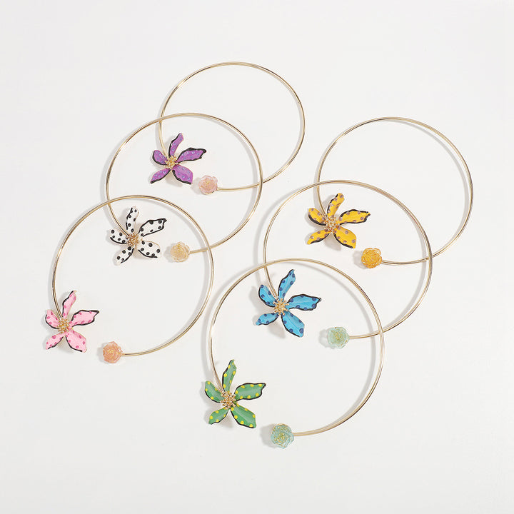 多彩链项链，带有珐琅海洋饰物 - CORALIA 