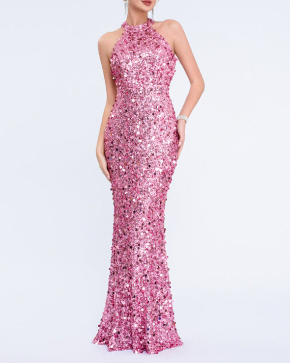 Geplooide top met uitlopende mouwen en maxi-rok set met tailleband – Rosiny 