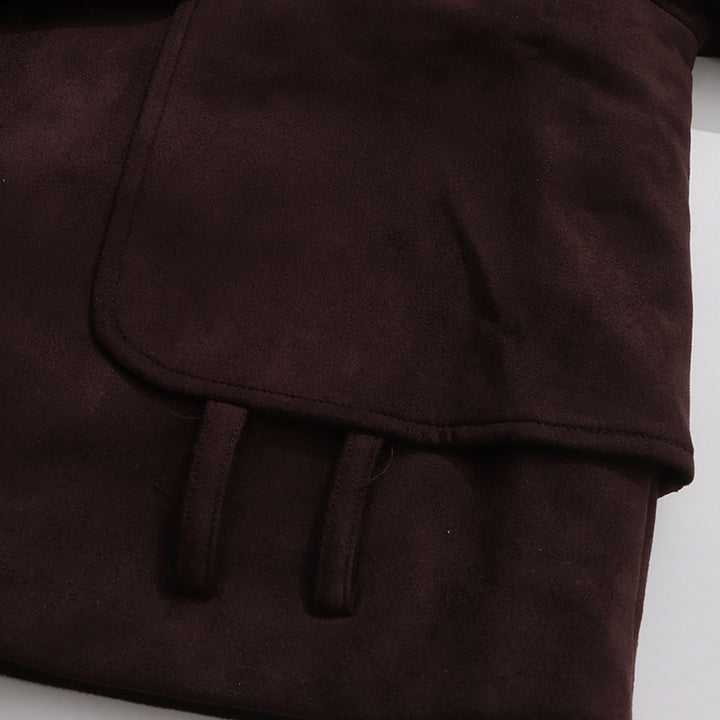 cropped trench jacket with belted waist – SIENNA