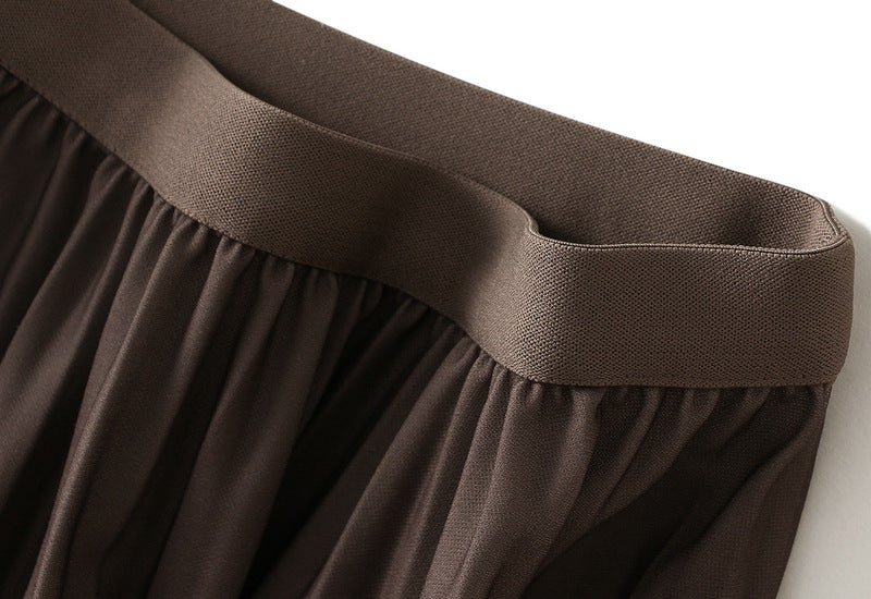 ombre pleated midi skirt with polka dot print – SOIRÉE