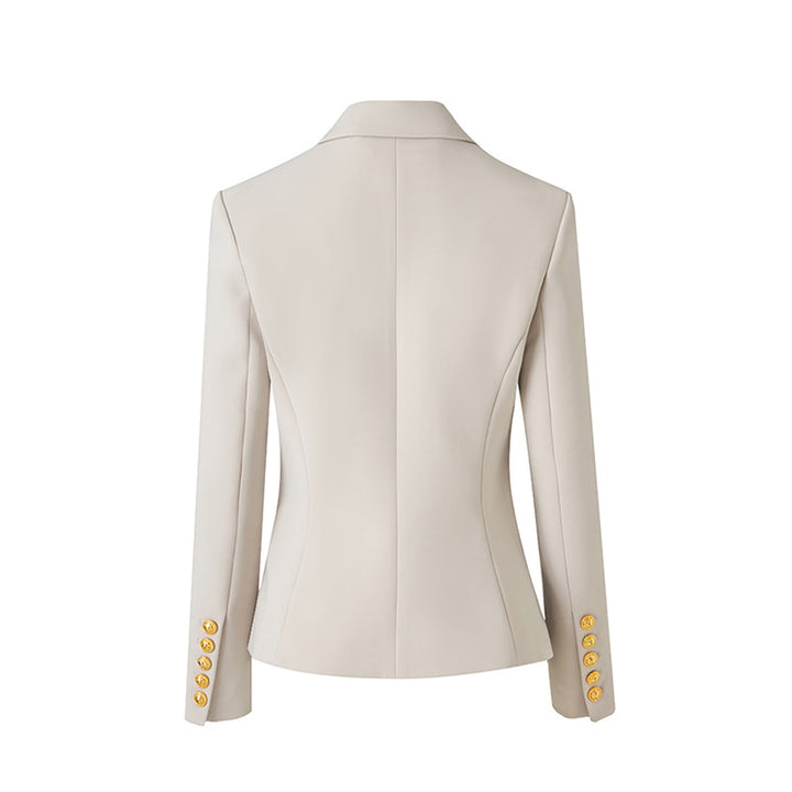 Double-breasted tailored blazer with gold buttons – REGAL