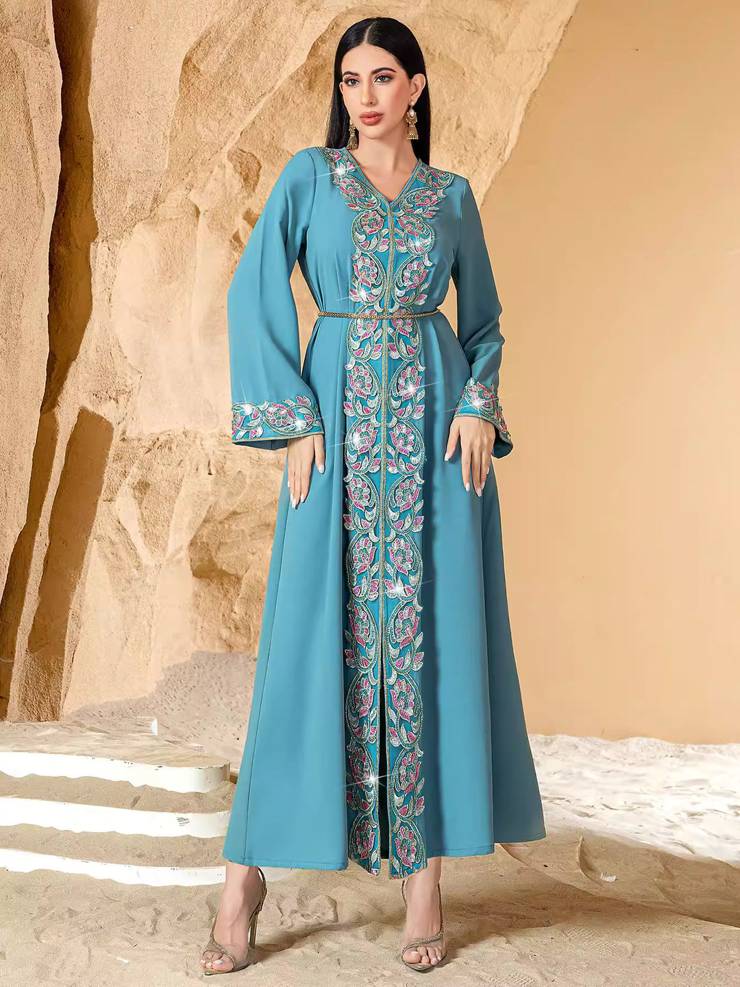 fluid sculpted evening dress with refined drape – CALISTA