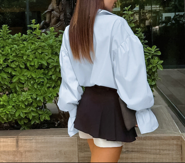 oversized blouse with voluminous cuffs – CELINE