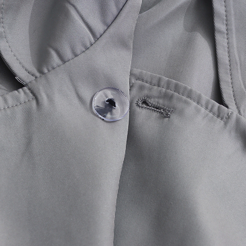 Plissiertes Oberteil mit ausgestellten Ärmeln und Maxirock-Set mit Taillengürtel – Rosiny 