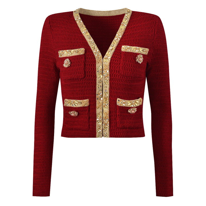 Haut à manches évasées plissées et ensemble jupe longue avec ceinture à la taille – Rosiny 