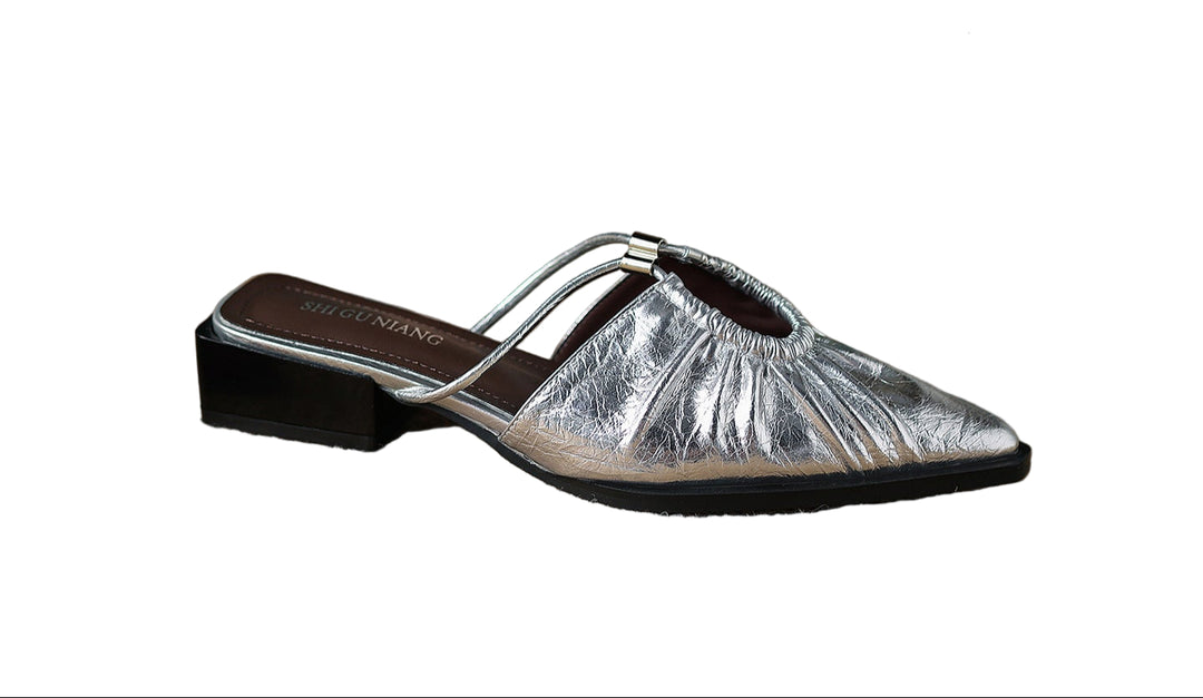 Geplooide top met uitlopende mouwen en maxi-rok set met tailleband – Rosiny 