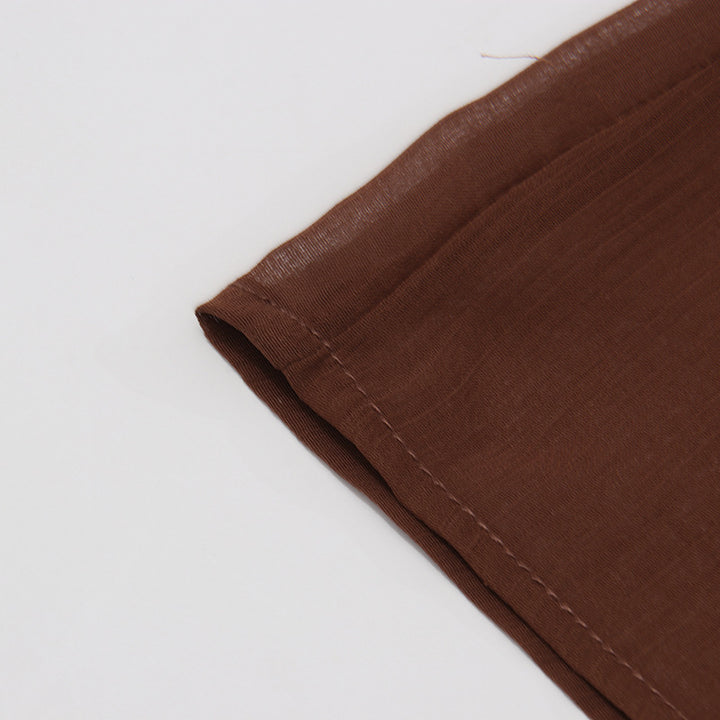 Geplooide top met uitlopende mouwen en maxi-rok set met tailleband – Rosiny 