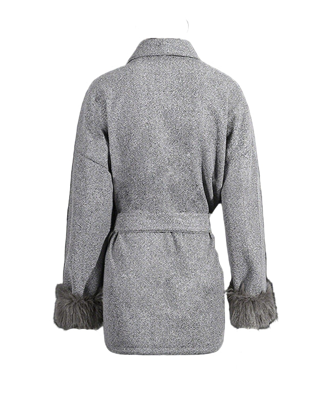 Plissiertes Oberteil mit ausgestellten Ärmeln und Maxirock-Set mit Taillengürtel – Rosiny 