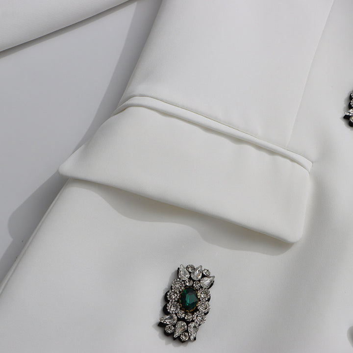 Haut à manches évasées plissées et ensemble jupe longue avec ceinture à la taille – Rosiny 