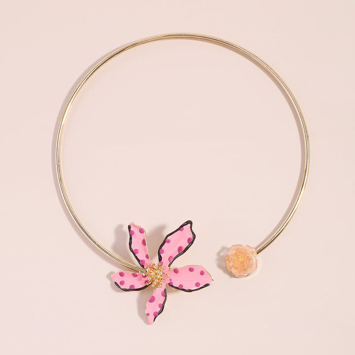 多彩链项链，带有珐琅海洋饰物 - CORALIA 