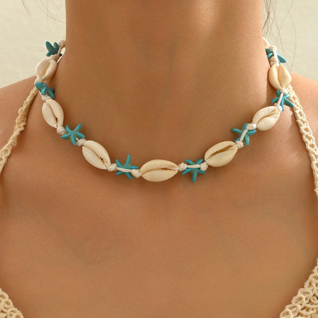 veelkleurige ketting met emaille zee bedels - CORALIA 