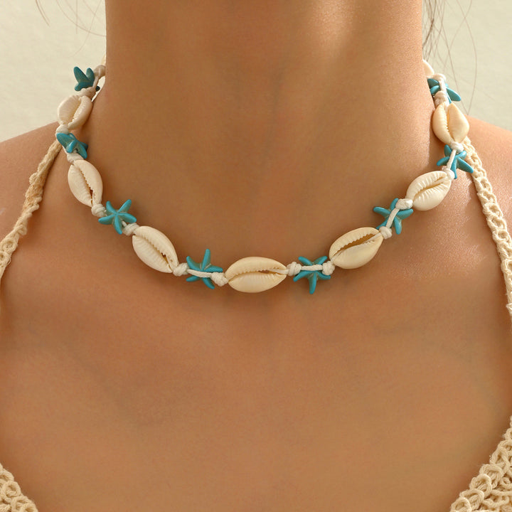 veelkleurige ketting met emaille zee bedels - CORALIA 