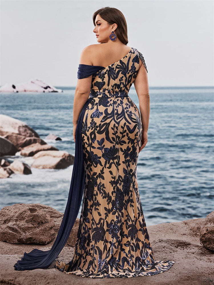 Geplooide top met uitlopende mouwen en maxi-rok set met tailleband – Rosiny 