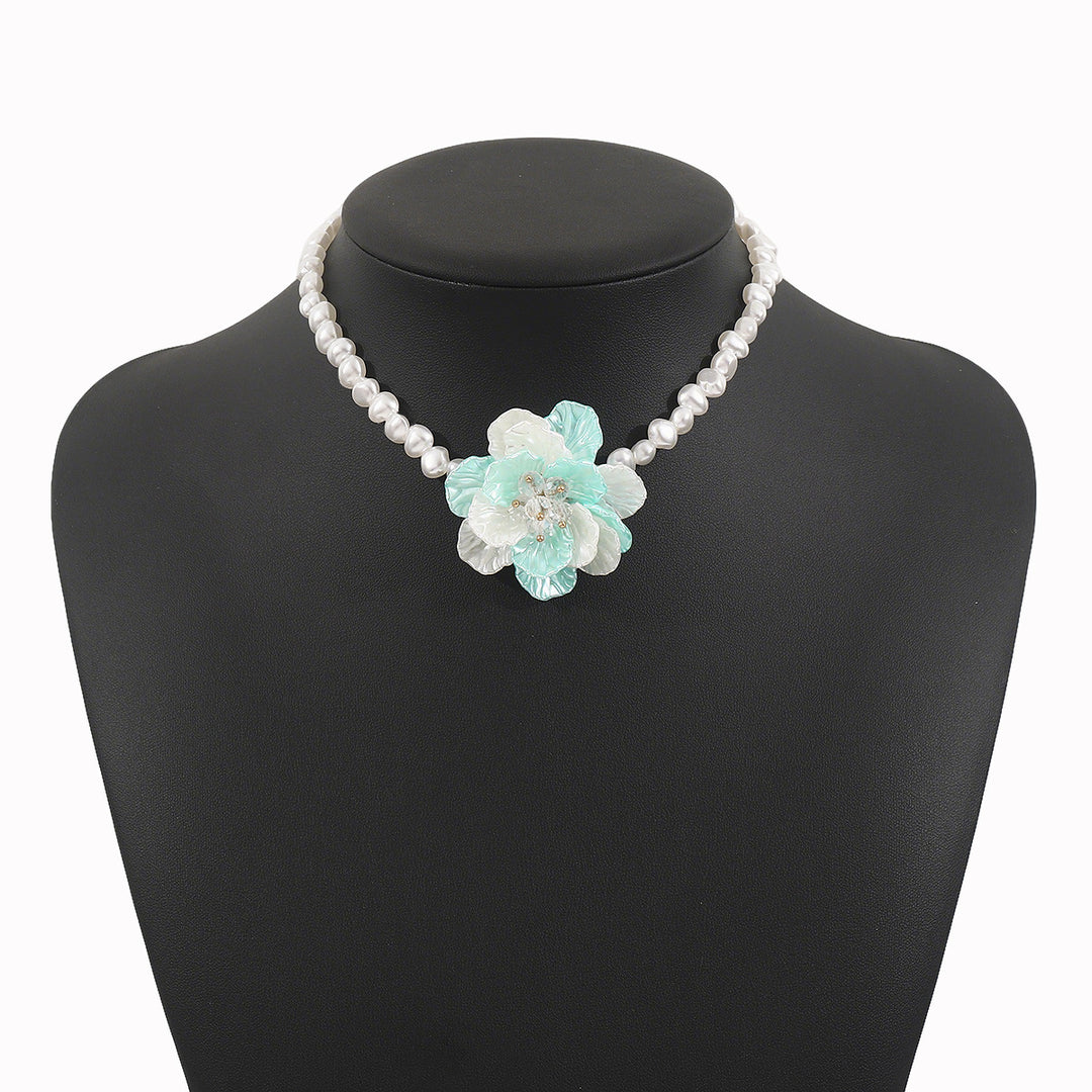 veelkleurige ketting met emaille zee bedels - CORALIA 