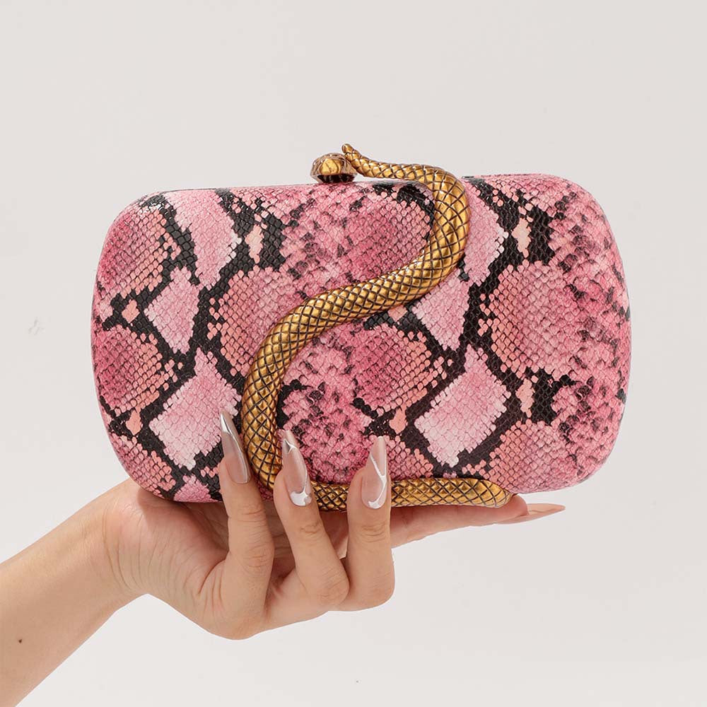 oval clutch with gold snake wrap detail – SERPENTILA