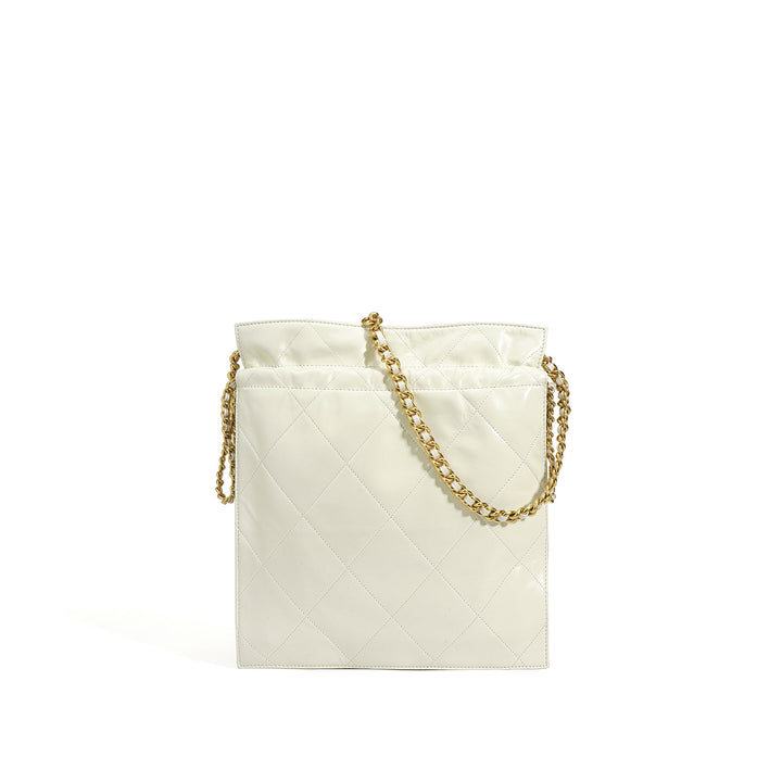 sac cabas en rotin tissé avec doubles poignées en cuir – LÉONIE 