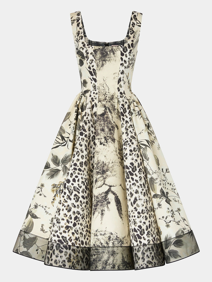 Geplooide top met uitlopende mouwen en maxi-rok set met tailleband – Rosiny 