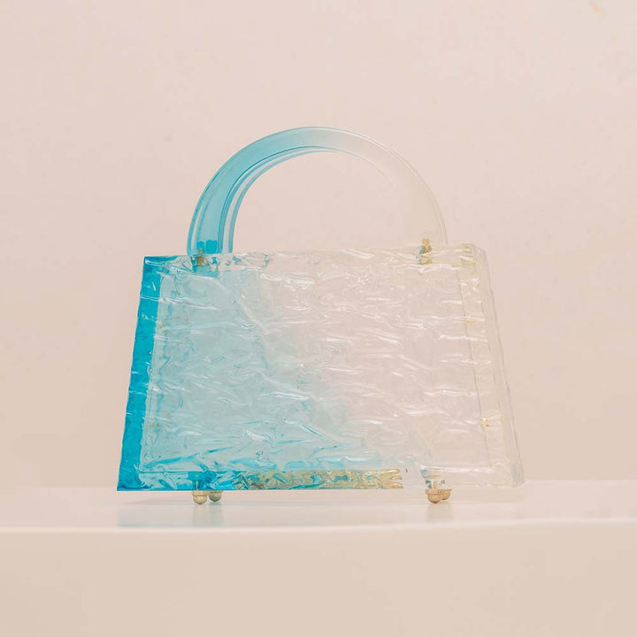 gradient acrylic handbag with sculpted handle – NOLIVA