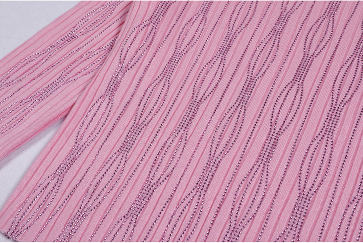 بلوزة محبوكة بأكمام طويلة وملمس شفاف - نوراترو