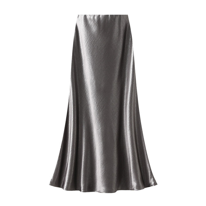 glossy satin mermaid maxi skirt – MIRABEL