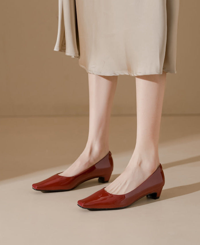low-heel pumps with square toe - CELINALO