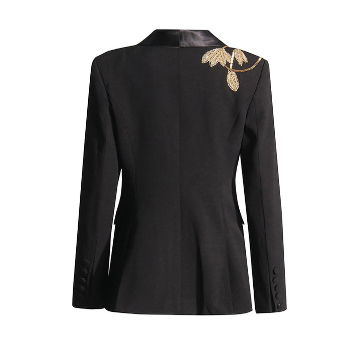 Geplooide top met uitlopende mouwen en maxi-rok set met tailleband – Rosiny 