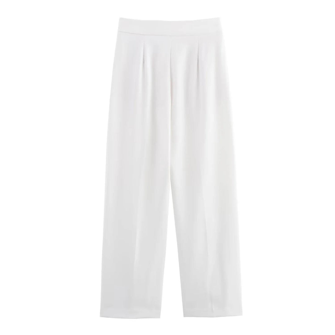 tailored sleeveless vest with wide-leg trousers set – ECLIPSE