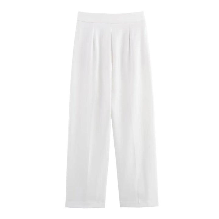 tailored sleeveless vest with wide-leg trousers set – ECLIPSE